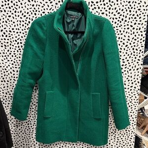 J. Crew Factory City Coat Alpine Meadow Green Sz 0